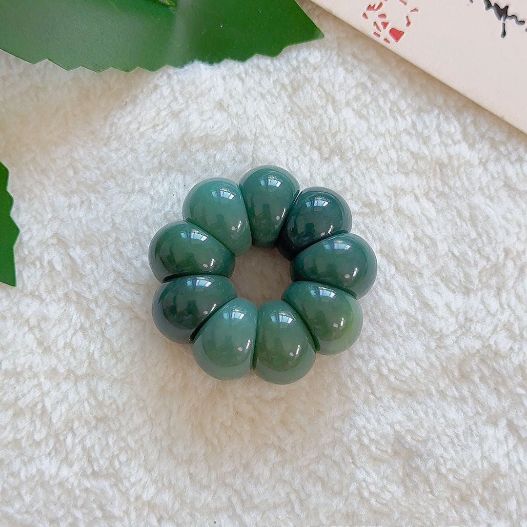 Garlic Clove Bodhi Multicolored Bead Bracelet 14mm for Stress Relief and Meditation
